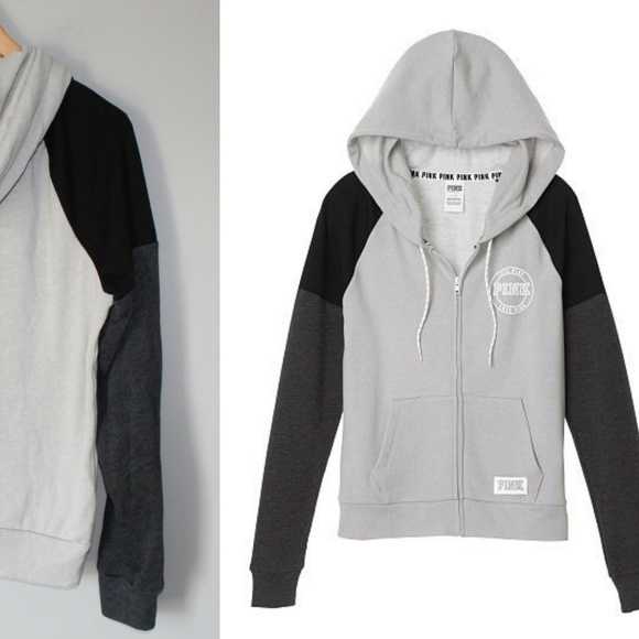 PINK Victoria's Secret Tops - PINK Victoria's Secret Full Zip Up Hoodie HW6396